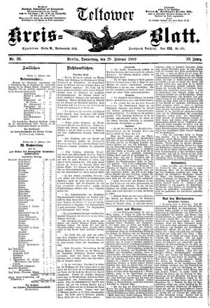Teltower Kreisblatt vom 28.02.1889