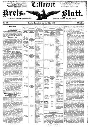 Teltower Kreisblatt on Mar 16, 1889
