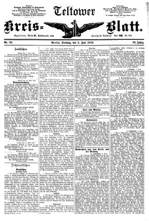 Teltower Kreisblatt on Jun 4, 1889