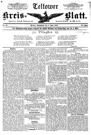 Teltower Kreisblatt vom 08.06.1889