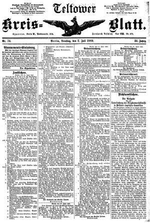 Teltower Kreisblatt on Jul 2, 1889