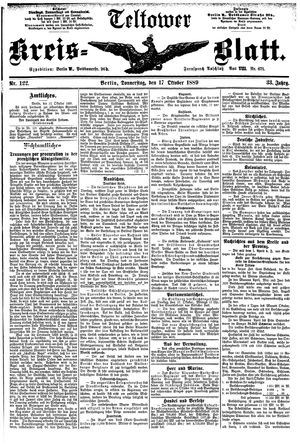 Teltower Kreisblatt vom 17.10.1889