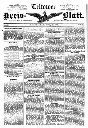 Teltower Kreisblatt vom 19.12.1889