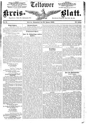 Teltower Kreisblatt vom 25.01.1890