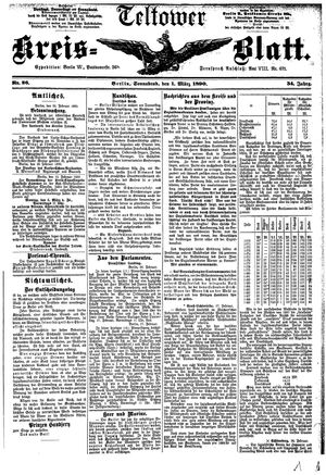 Teltower Kreisblatt vom 01.03.1890