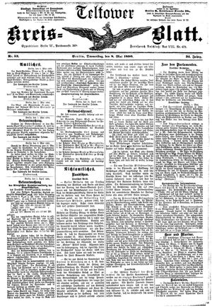 Teltower Kreisblatt on May 8, 1890