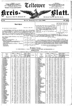 Teltower Kreisblatt vom 05.06.1890