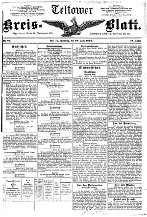 Teltower Kreisblatt on Jun 10, 1890
