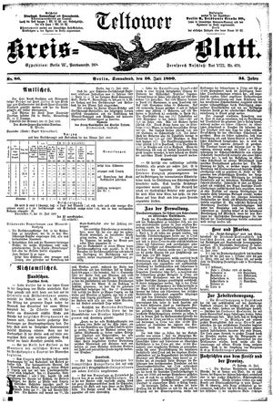 Teltower Kreisblatt vom 26.07.1890