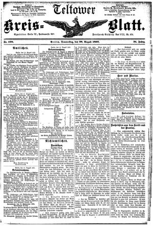 Teltower Kreisblatt vom 28.08.1890