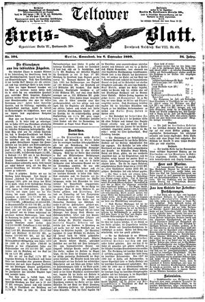 Teltower Kreisblatt vom 06.09.1890