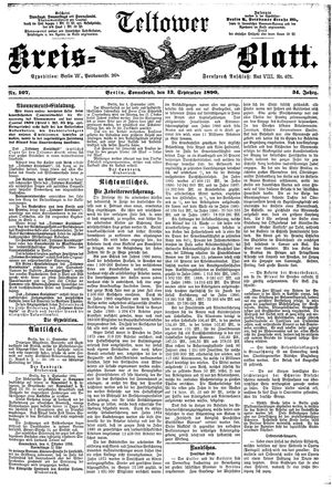 Teltower Kreisblatt vom 13.09.1890