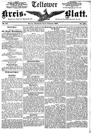 Teltower Kreisblatt vom 08.11.1890