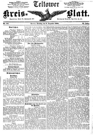 Teltower Kreisblatt vom 02.12.1890