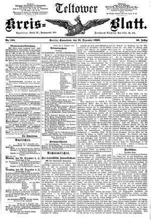 Teltower Kreisblatt vom 13.12.1890