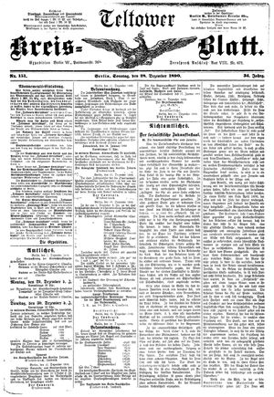 Teltower Kreisblatt vom 28.12.1890