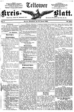 Teltower Kreisblatt on Jan 10, 1891