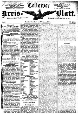 Teltower Kreisblatt vom 17.01.1891