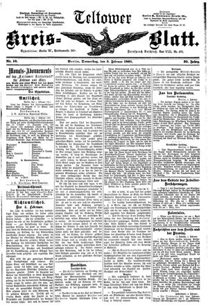 Teltower Kreisblatt vom 05.02.1891