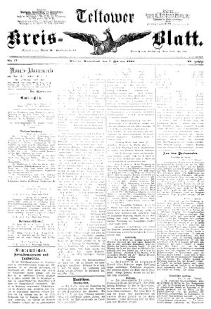 Teltower Kreisblatt vom 07.02.1891