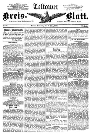 Teltower Kreisblatt vom 05.03.1891