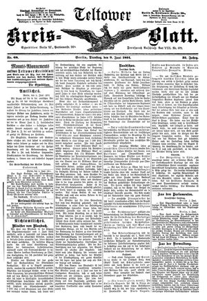 Teltower Kreisblatt vom 09.06.1891