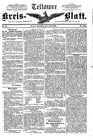 Teltower Kreisblatt vom 04.07.1891