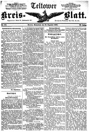 Teltower Kreisblatt vom 19.12.1891
