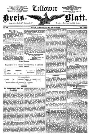 Teltower Kreisblatt on Feb 11, 1892