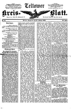 Teltower Kreisblatt on Feb 27, 1892