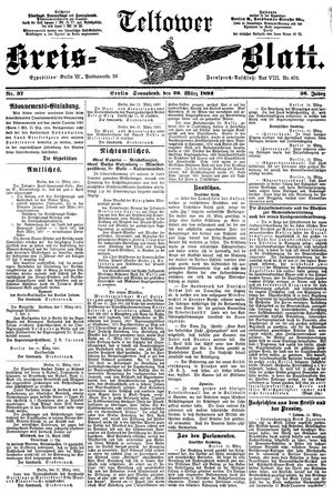 Teltower Kreisblatt vom 26.03.1892