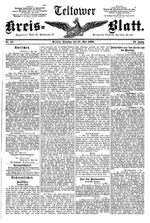 Teltower Kreisblatt vom 17.05.1892