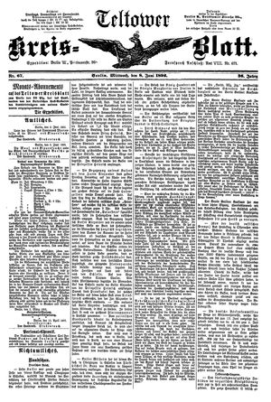 Teltower Kreisblatt on Jun 8, 1892