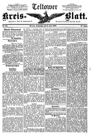 Teltower Kreisblatt vom 09.06.1892