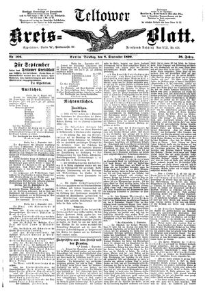 Teltower Kreisblatt vom 06.09.1892