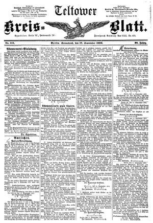 Teltower Kreisblatt vom 17.09.1892