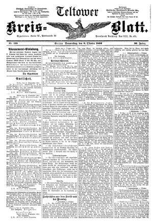 Teltower Kreisblatt vom 06.10.1892