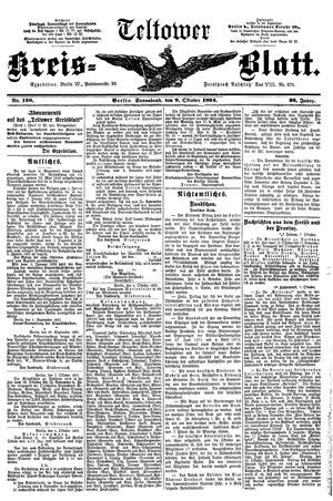 Teltower Kreisblatt on Oct 9, 1892