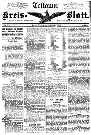Teltower Kreisblatt vom 01.11.1892