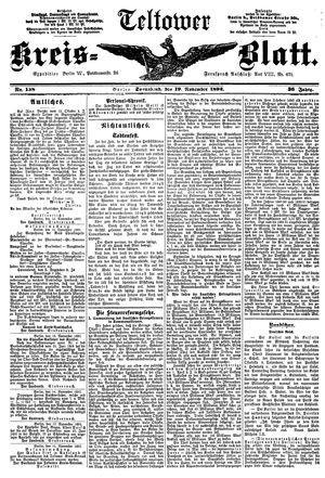 Teltower Kreisblatt vom 19.11.1892