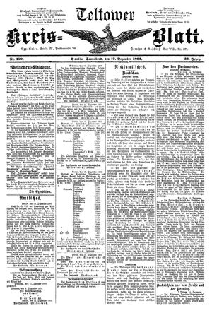 Teltower Kreisblatt vom 17.12.1892
