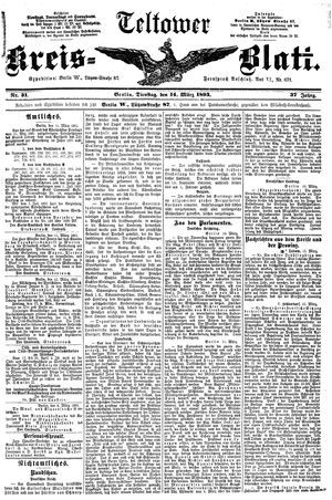 Teltower Kreisblatt on Mar 14, 1893