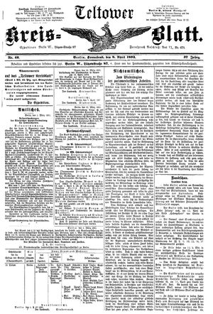 Teltower Kreisblatt on Apr 8, 1893