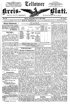 Teltower Kreisblatt vom 11.05.1893