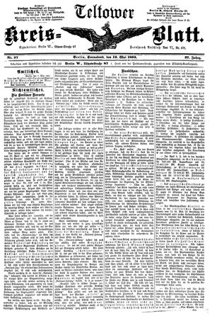 Teltower Kreisblatt vom 13.05.1893