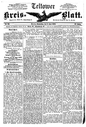 Teltower Kreisblatt on Jun 8, 1893