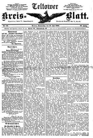 Teltower Kreisblatt on Jul 13, 1893