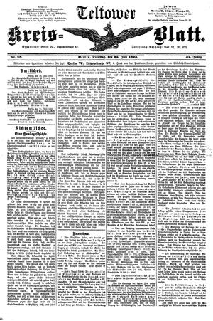 Teltower Kreisblatt vom 25.07.1893