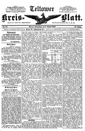 Teltower Kreisblatt vom 03.08.1893