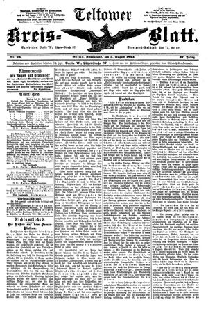 Teltower Kreisblatt vom 05.08.1893